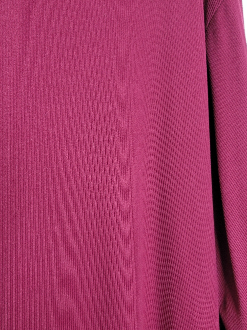 Nine West Long Sleeve Crewneck Top in Wine - Picture 2 of 5